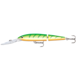 Wobler Rapala Jointed Deep Husky Jerk 12 GTU - Green Tiger UV